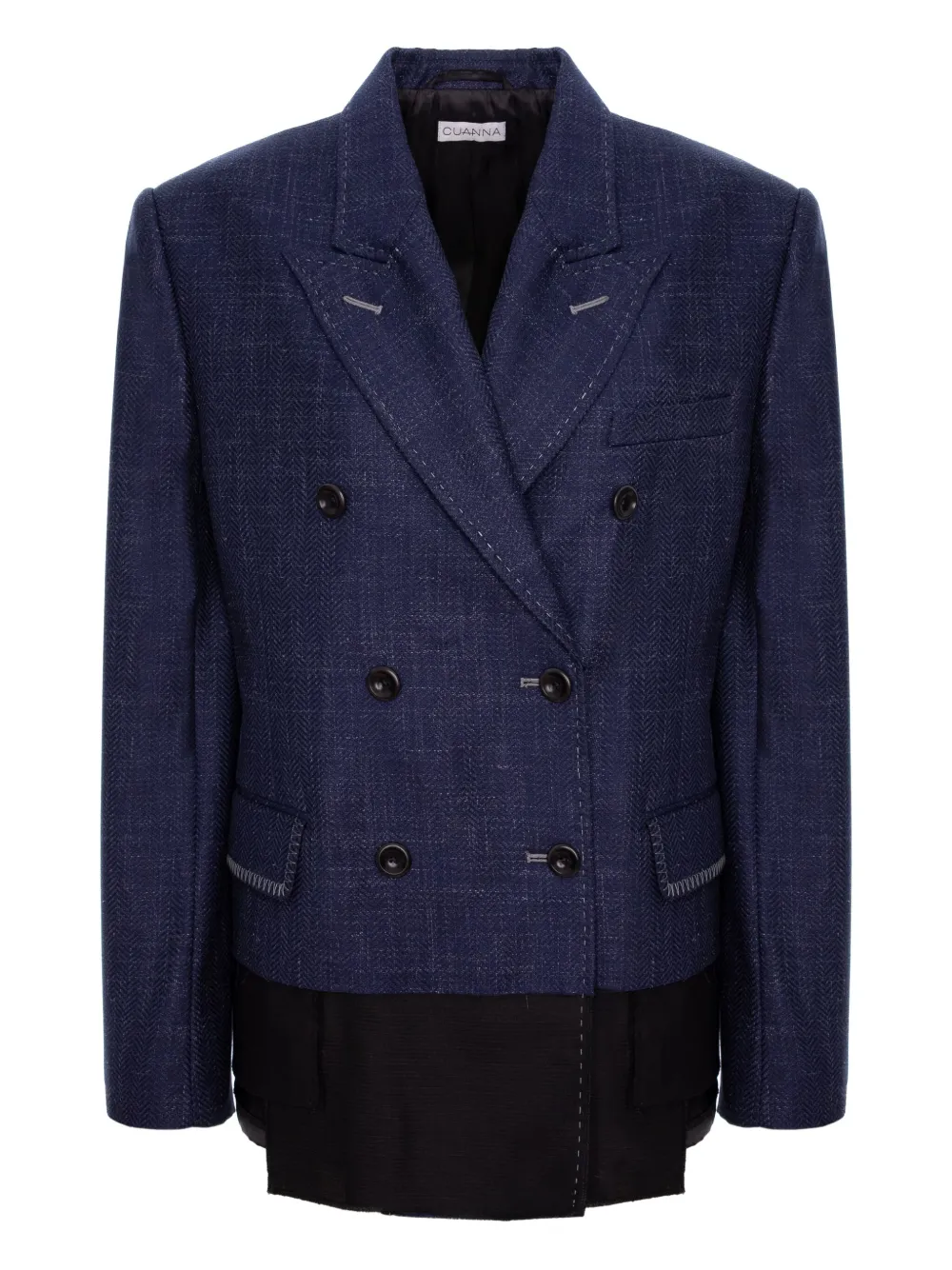 Двубортный пиджак Margie Cuanna, синий
Двубортный пиджак Margie Cuanna, синий