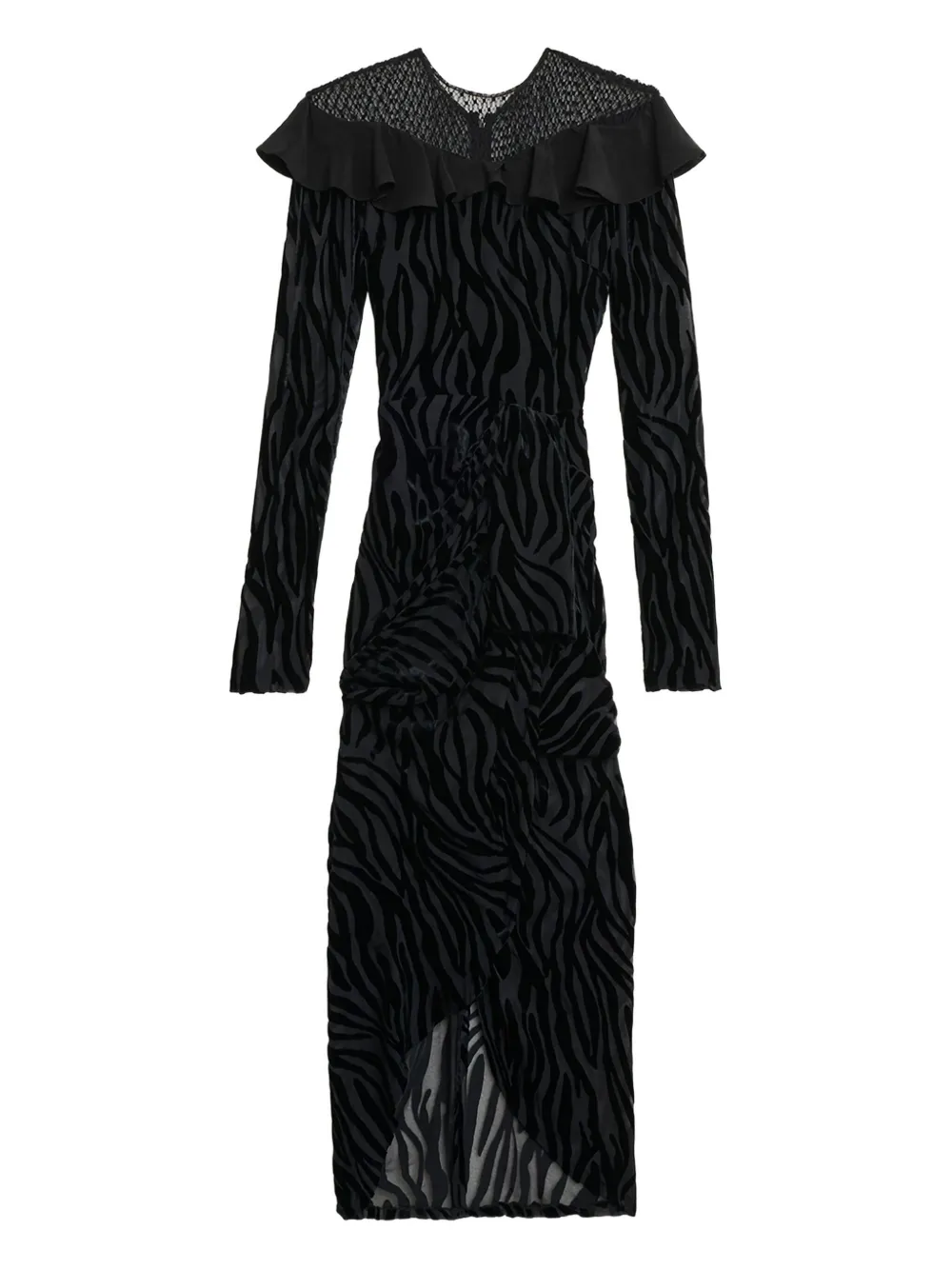 Платье асимметричного кроя с зебровым принтом ISABEL MARANT, черный
Платье асимметричного кроя с зебровым принтом ISABEL MARANT, черный