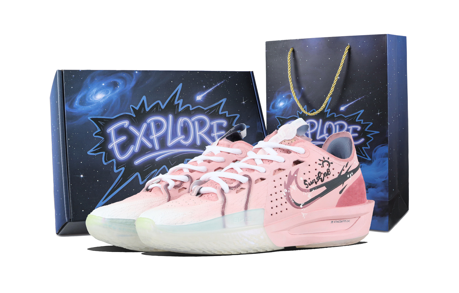 Nike Кроссовки для баскетбола Air Zoom G.T. Cut 3 Sunrise Shock Absorbers Slip Resistant Low top Unisex Pink
Nike Кроссовки для баскетбола Air Zoom G.T. Cut 3 Sunrise Shock Absorbers Slip Resistant Low top Unisex Pink