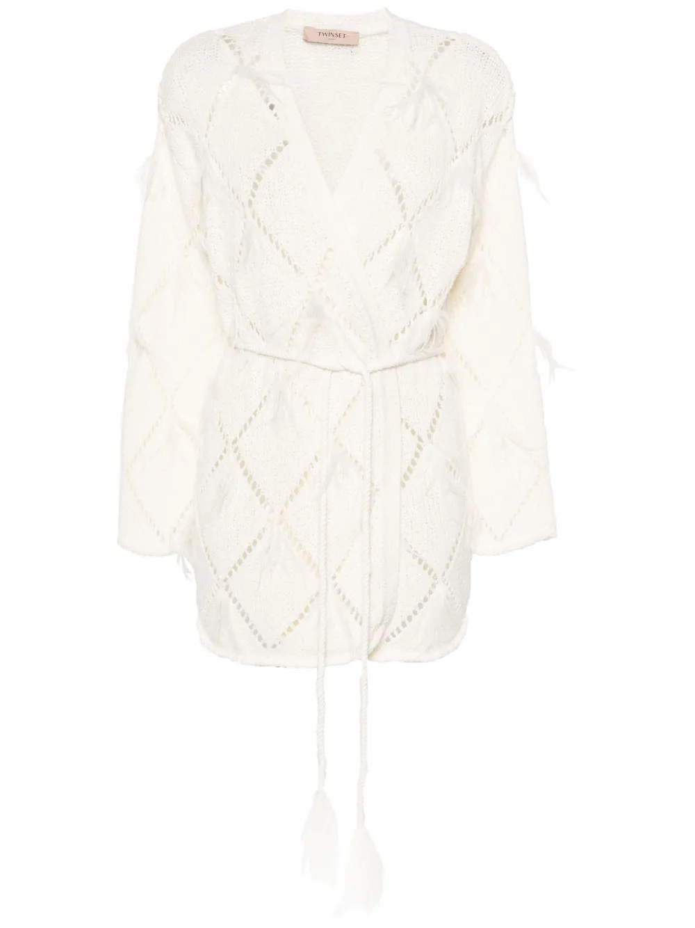 Кардиган с узором TWINSET, нейтральный
Кардиган с узором TWINSET, нейтральный