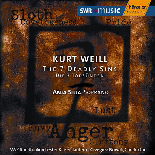 CD диск Weill / Nowak / Swr Ro Kaiserslautern: Seven Deadly Sins
CD диск Weill / Nowak / Swr Ro Kaiserslautern: Seven Deadly Sins