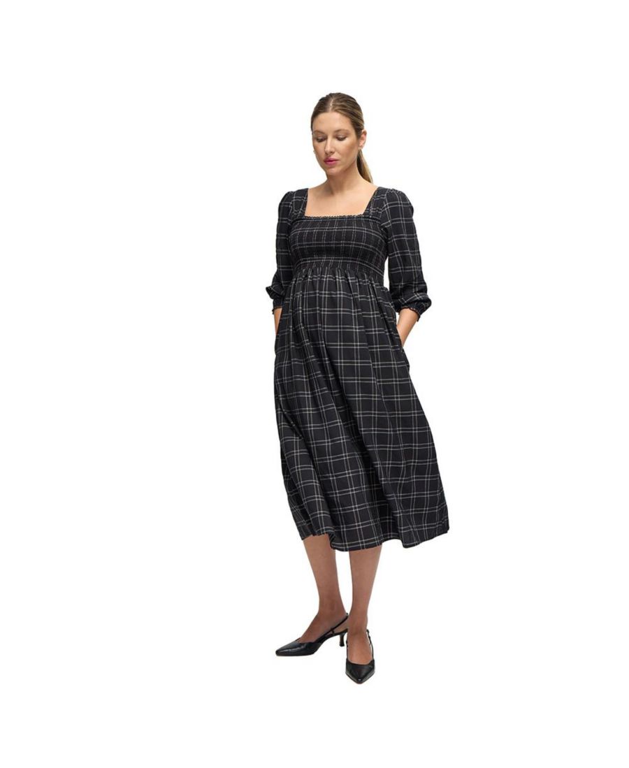 Платье миди с оборками на рукавах Ingrid + Isabel, Black/white windowpane
Платье миди с оборками на рукавах Ingrid + Isabel, Black/white windowpane