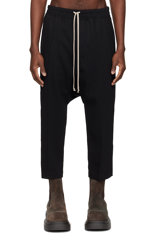 Укороченные брюки Temple на шнуровке Rick Owens, черный
Укороченные брюки Temple на шнуровке Rick Owens, черный