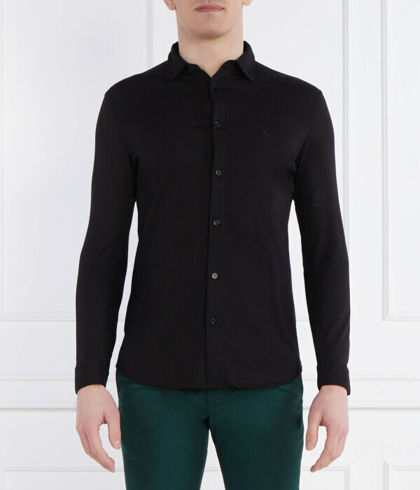 Рубашка мужская Armani Exchange однотонная, черный
Рубашка мужская Armani Exchange однотонная, черный