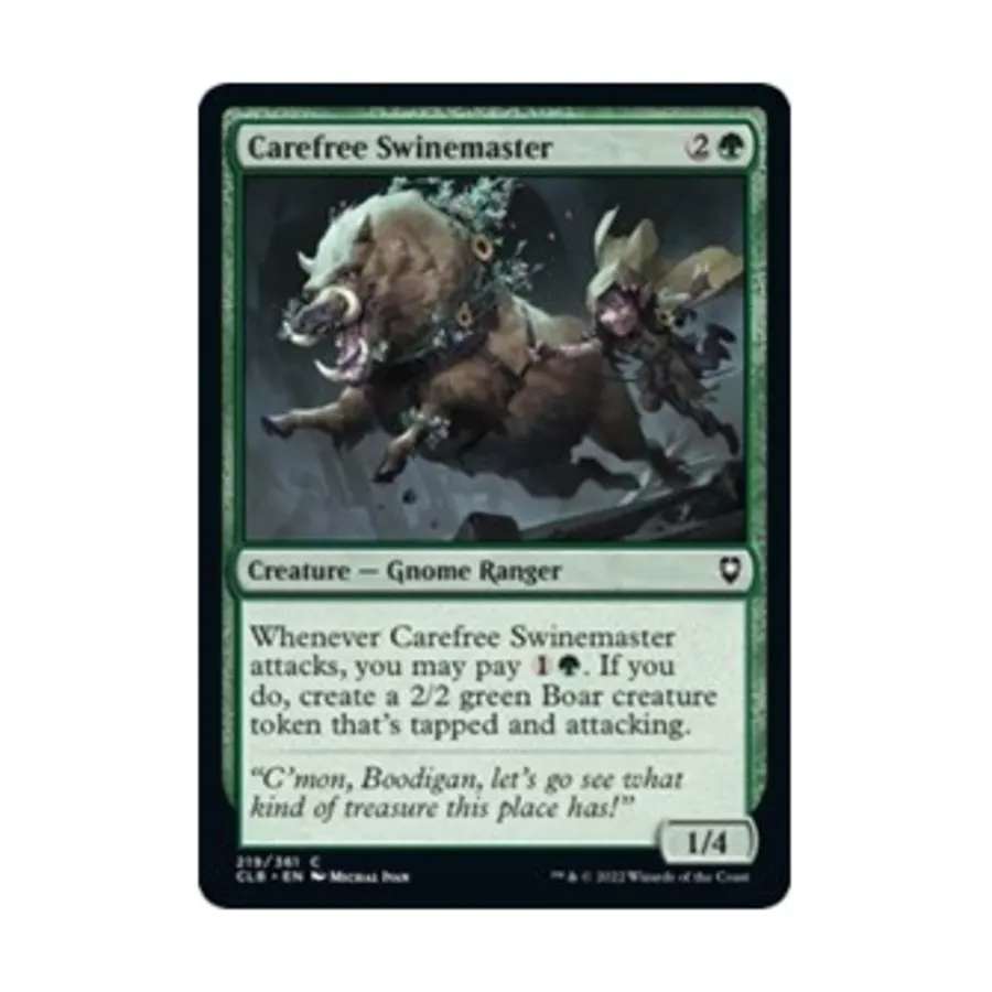 CCG Беззаботный Свиномастер (C) (Фольга), MTG - Commander Legends - Battle for Baldur's Gate 
CCG Беззаботный Свиномастер (C) (Фольга), MTG - Commander Legends - Battle for Baldur's Gate