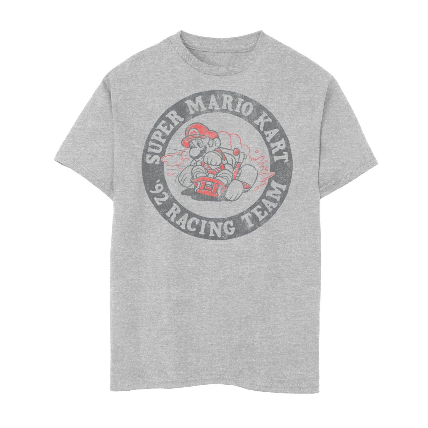 Футболка с рваным круглым логотипом Nintendo Super Mario Kart '92 Racing Team для мальчиков 8–20 лет Licensed Character
Футболка с рваным круглым логотипом Nintendo Super Mario Kart '92 Racing Team для мальчиков 8–20 лет Licensed Character