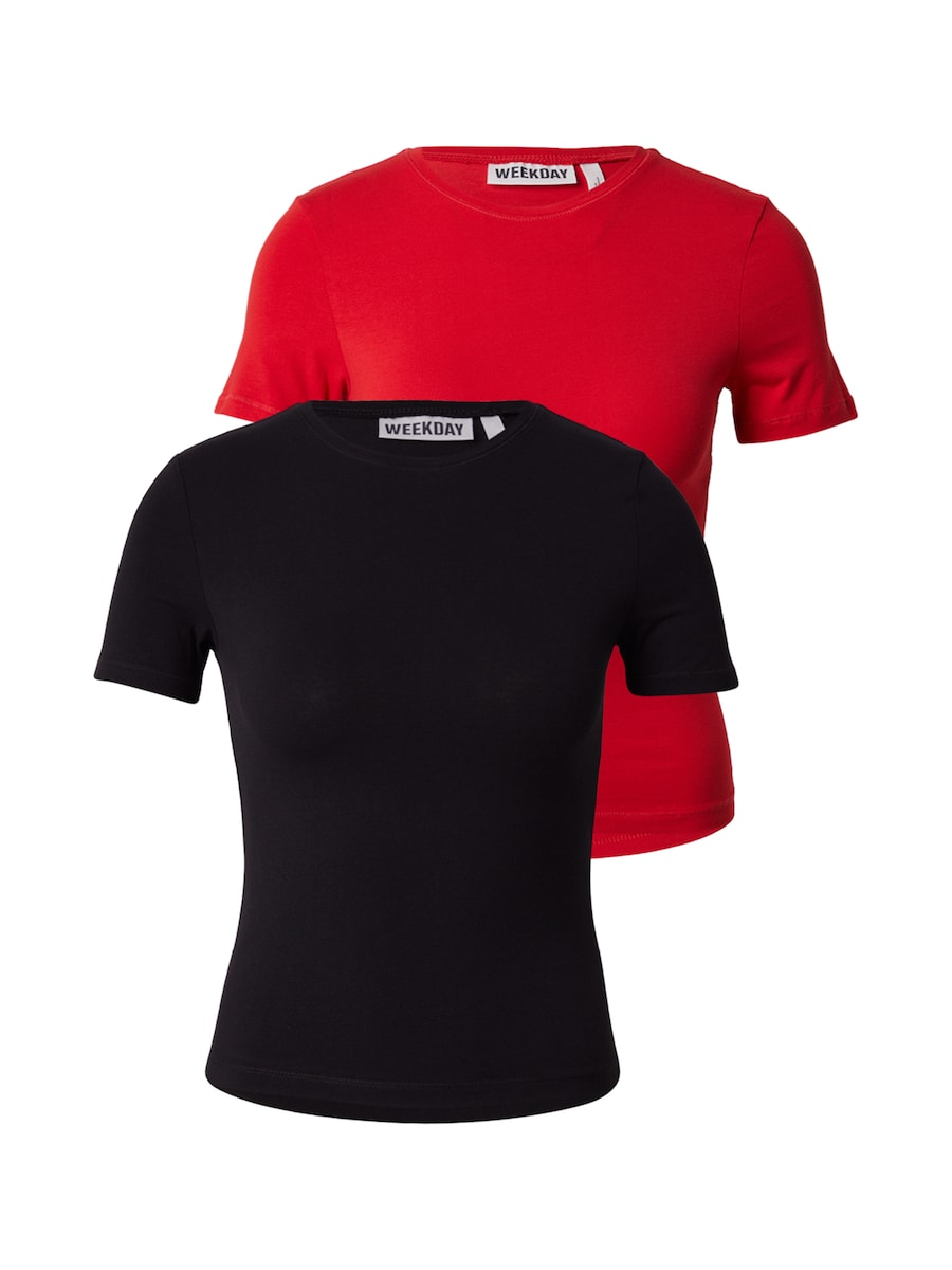 Рубашка WEEKDAY, красный/черный
Рубашка WEEKDAY, красный/черный