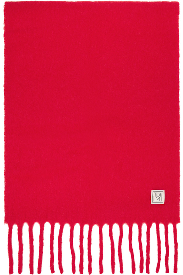 Пушистый шарф Toteme, красный
Пушистый шарф Toteme, красный