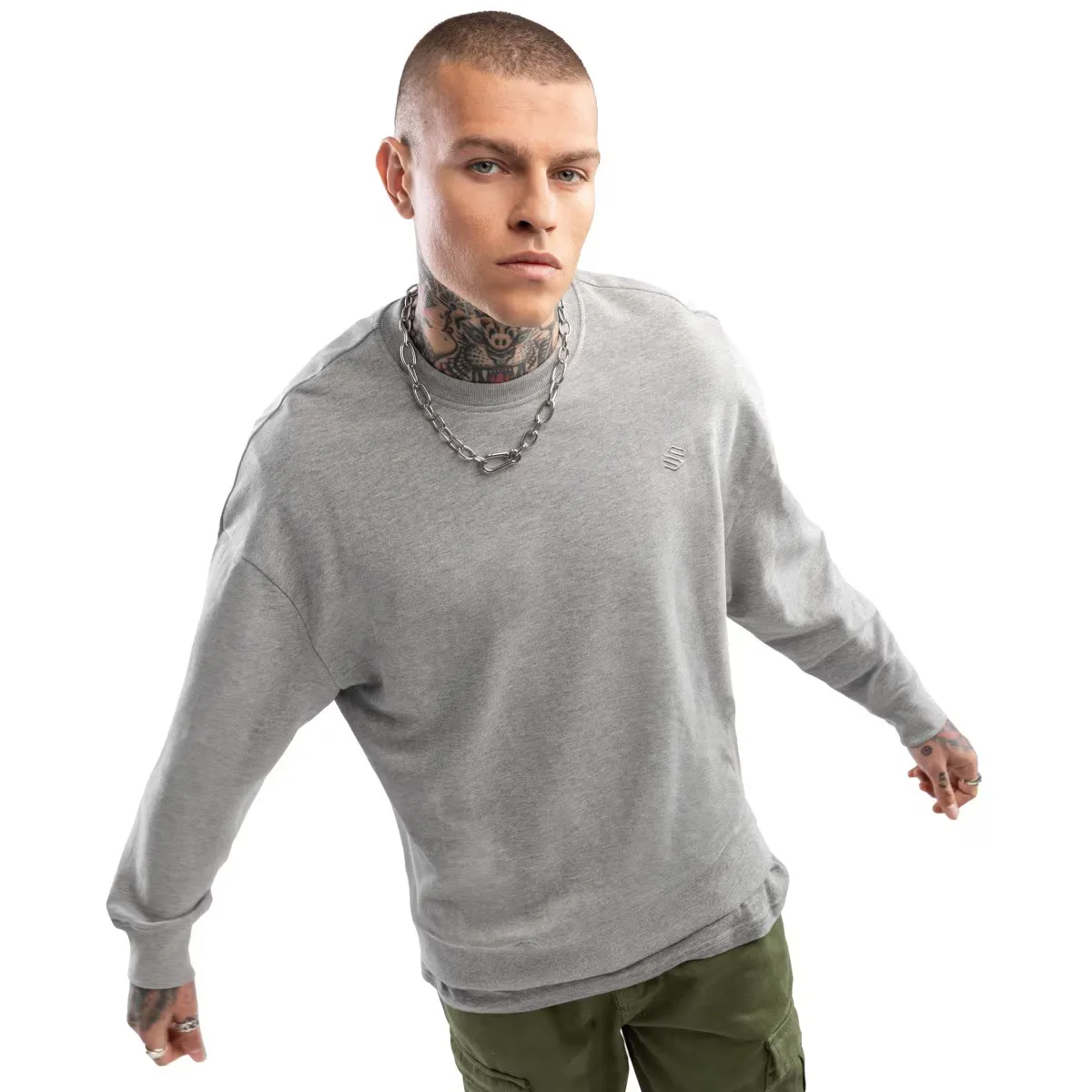 Мужская толстовка Ash Siroko с круглым вырезом, серый
Мужская толстовка Ash Siroko с круглым вырезом, серый