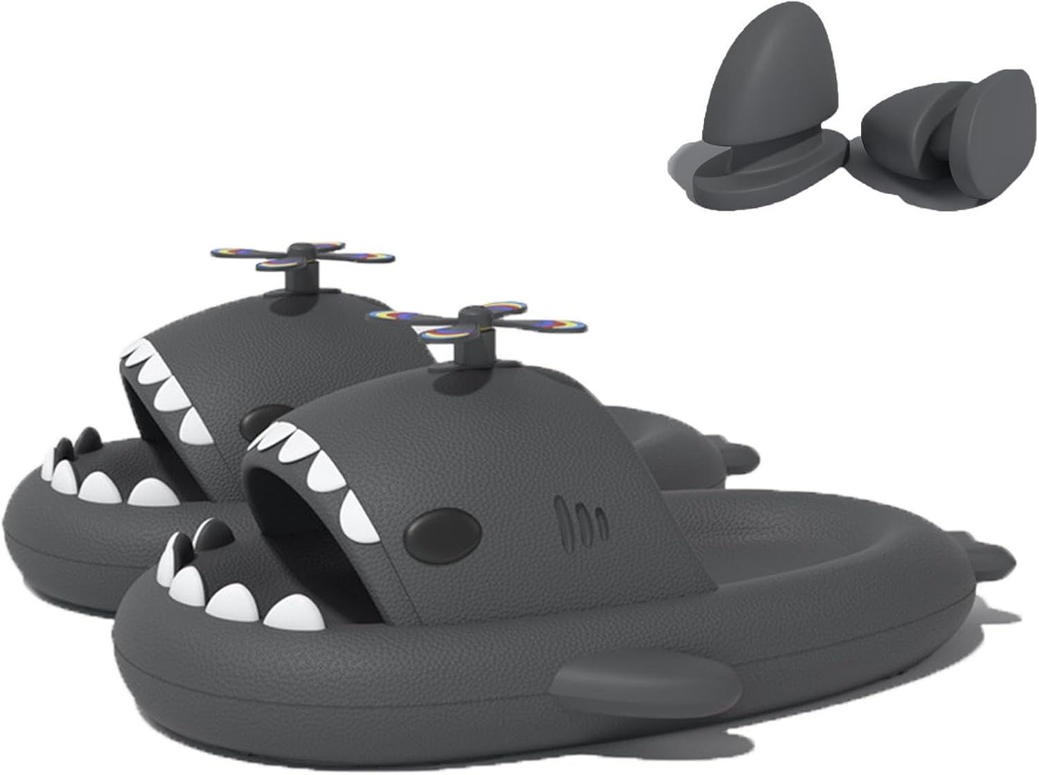 Тапочки Zureto Shark с 3D забавными плавниками, унисекс, тускло-облачные, с открытым носком, для душа, бассейна и пляжа, из ЭВА, черный
Тапочки Zureto Shark с 3D забавными плавниками, унисекс, тускло-облачные, с открытым носком, для душа, бассейна и пляжа, из ЭВА, черный