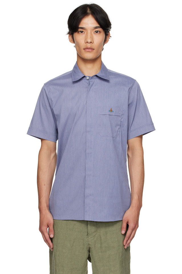 Классическая рубашка с коротким рукавом Vivienne Westwood, синий
Классическая рубашка с коротким рукавом Vivienne Westwood, синий