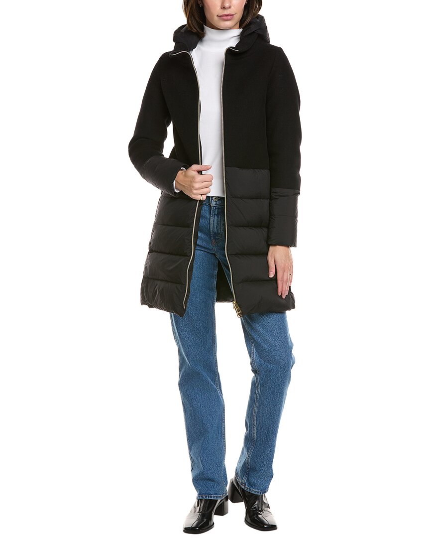 Пуховая куртка Herno из шерстяной смеси, черный
Пуховая куртка Herno из шерстяной смеси, черный