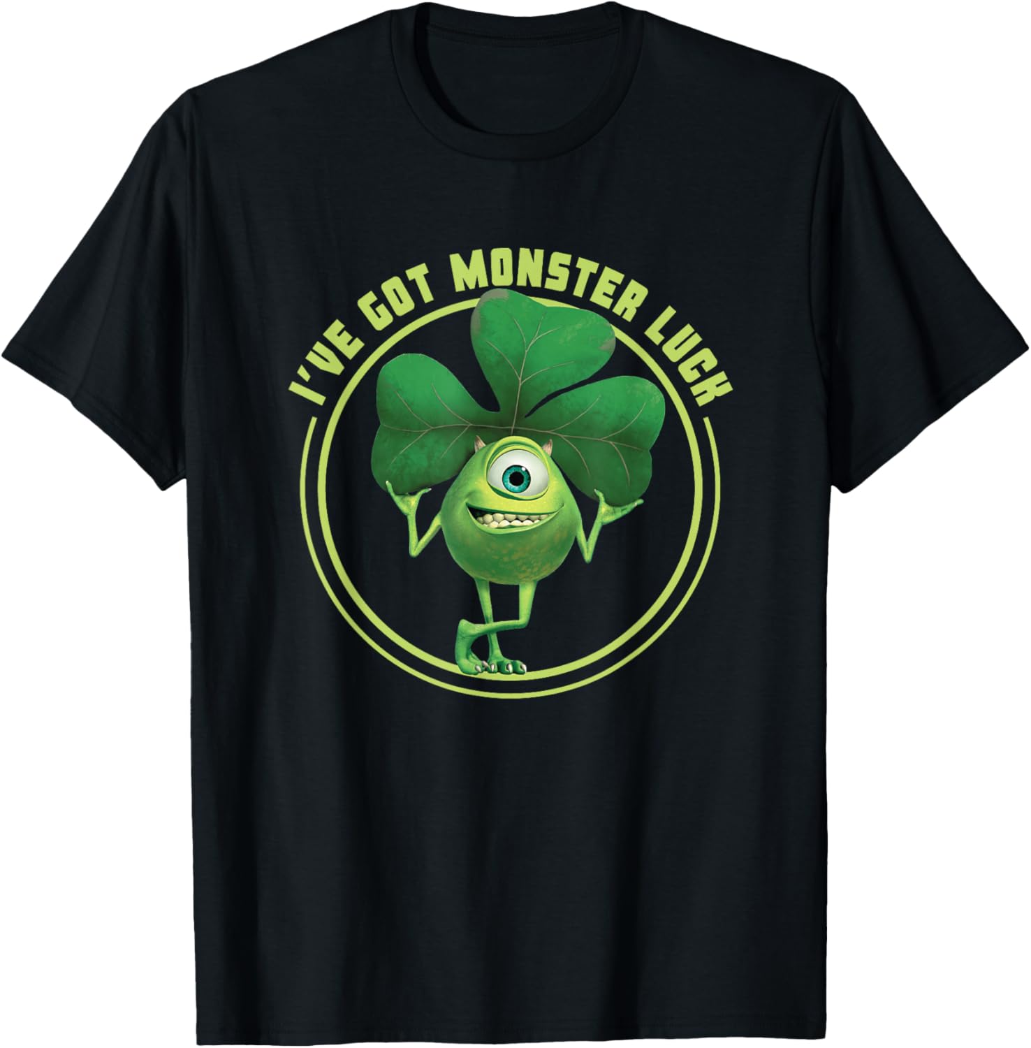 Футболка Disney Pixar Monsters, Inc. Майк Шэмрок Monster Rack, черная
Футболка Disney Pixar Monsters, Inc. Майк Шэмрок Monster Rack, черная