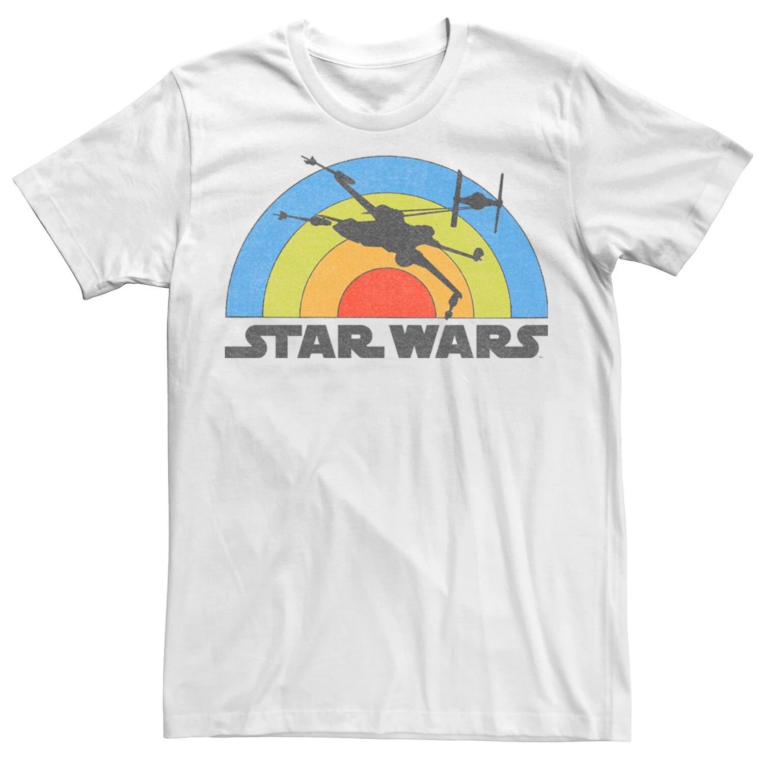 Мужская футболка с радужным силуэтом X-Wing Star Wars
Мужская футболка с радужным силуэтом X-Wing Star Wars