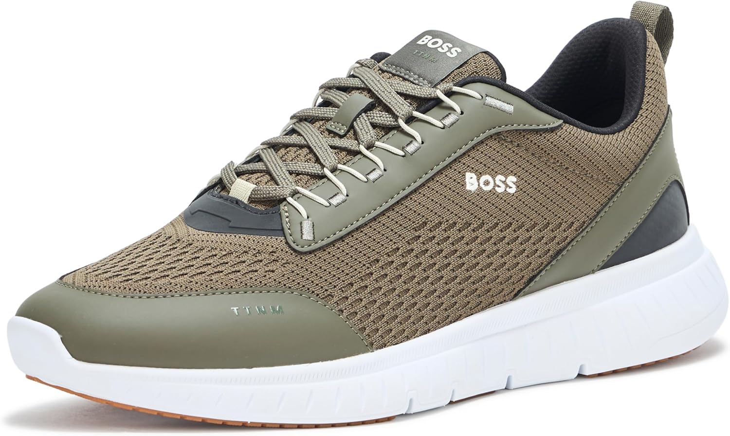 BOSS мужские современные кроссовки для бега с вязаной структурой, Teak Green
BOSS мужские современные кроссовки для бега с вязаной структурой, Teak Green