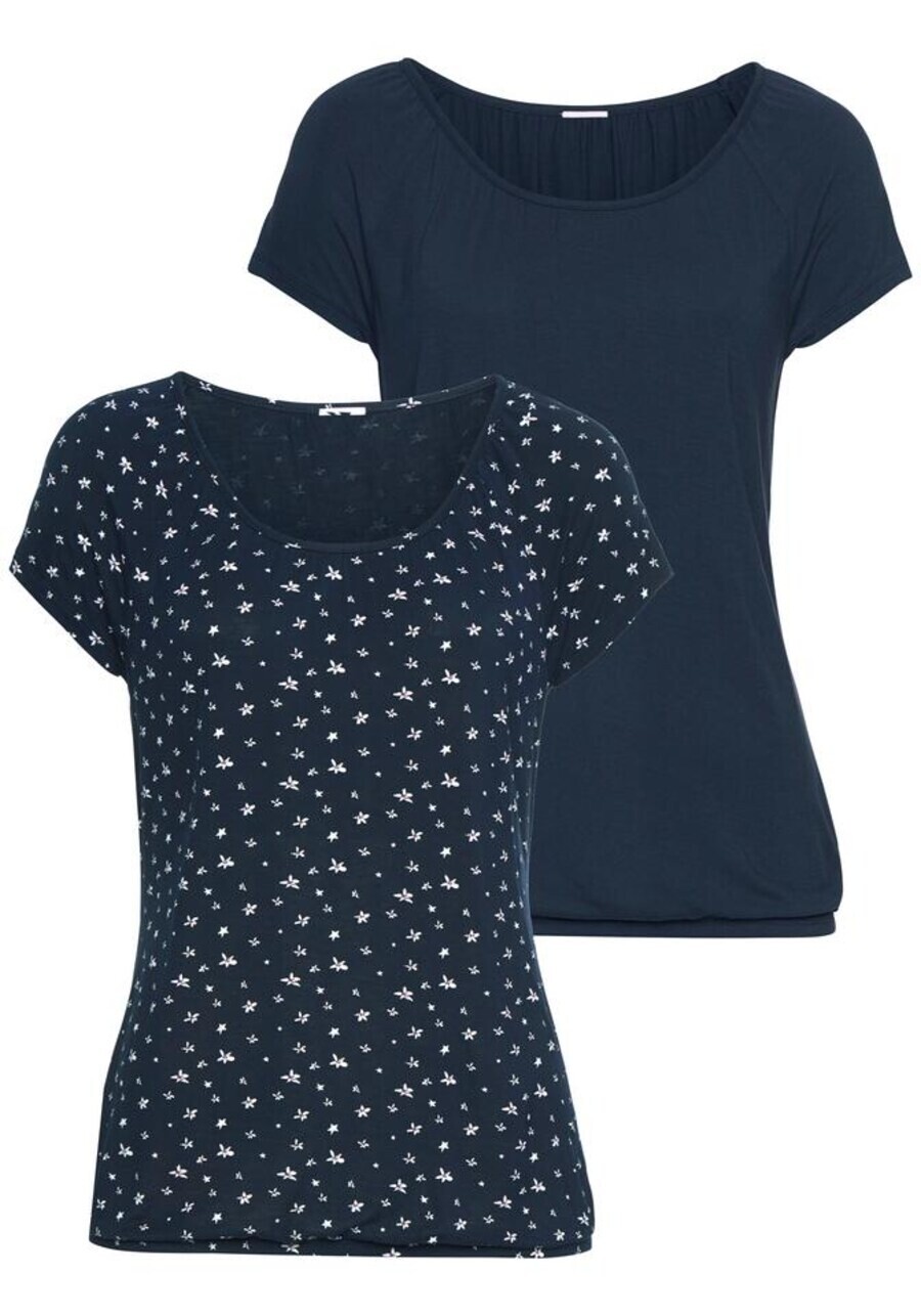 Футболка Lascana, темно-синий
Футболка Lascana, темно-синий