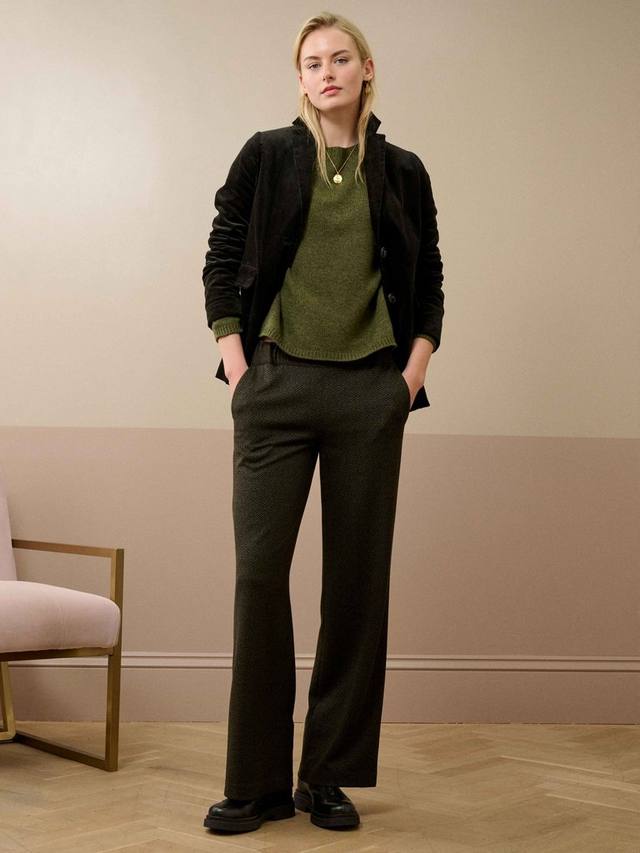 Брюки прямого кроя в рубчик Brora, Khaki
Брюки прямого кроя в рубчик Brora, Khaki