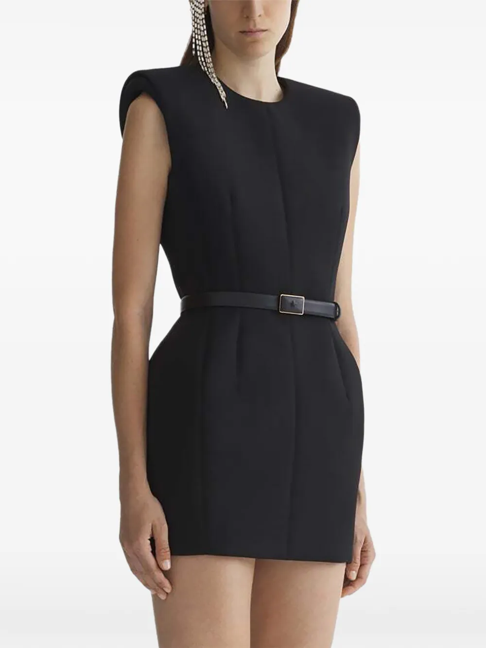 Платье мини с объемными плечами Mugler, черный
Платье мини с объемными плечами Mugler, черный