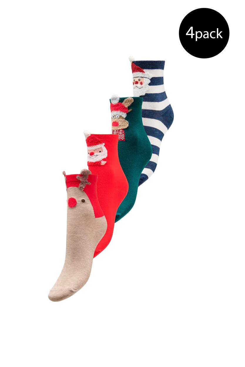 Носки женские ONLY новогодние 4 пары, мультиколор
Носки женские ONLY новогодние 4 пары, мультиколор