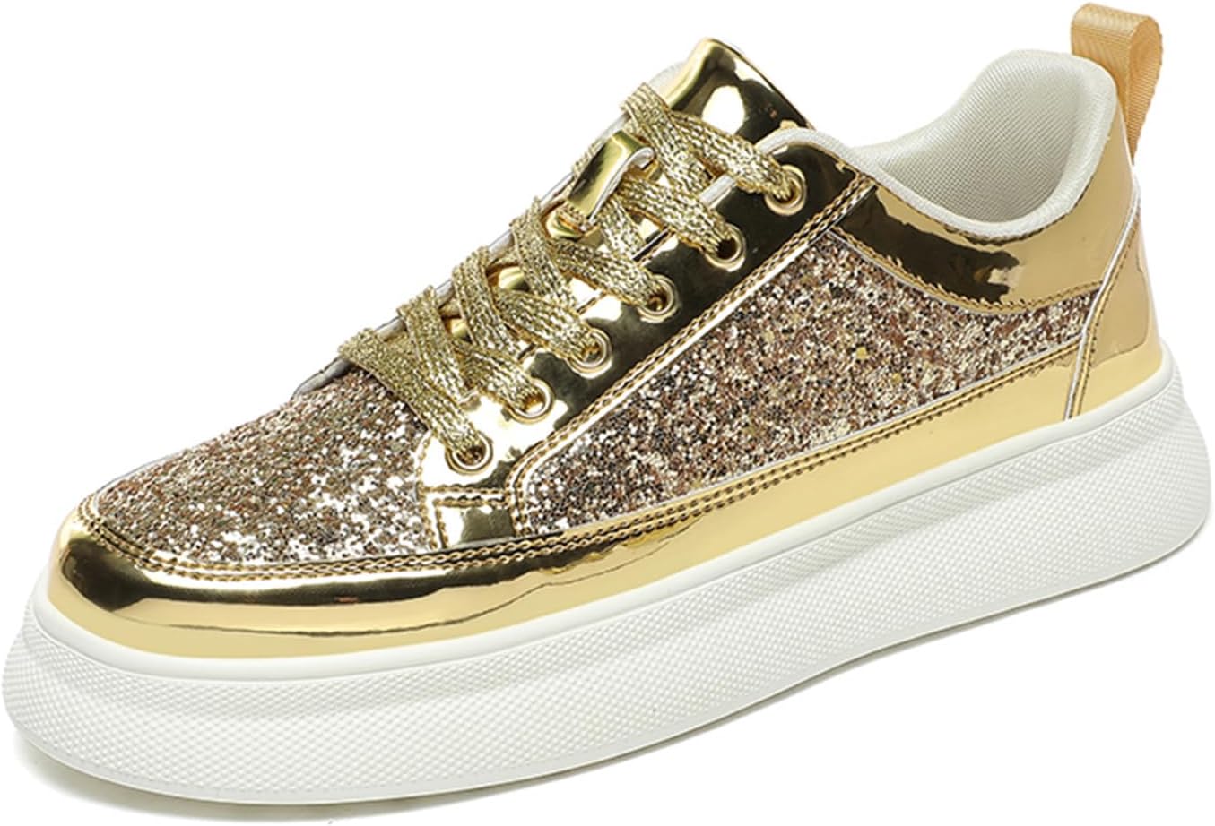 Мужские модные кроссовки SPWAGYM с блестками и пайетками, блестящие теннисные туфли, низкие, удобные, повседневные, золотой
Мужские модные кроссовки SPWAGYM с блестками и пайетками, блестящие теннисные туфли, низкие, удобные, повседневные, золотой