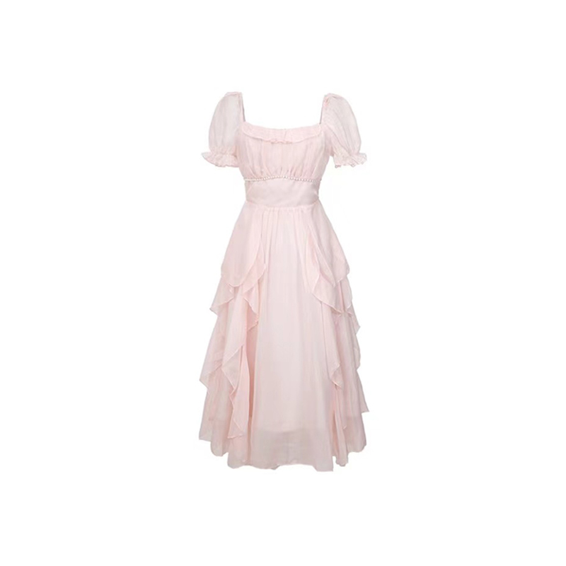 Женское платье с короткими рукавами COVT, абрикос
Женское платье с короткими рукавами COVT, абрикос