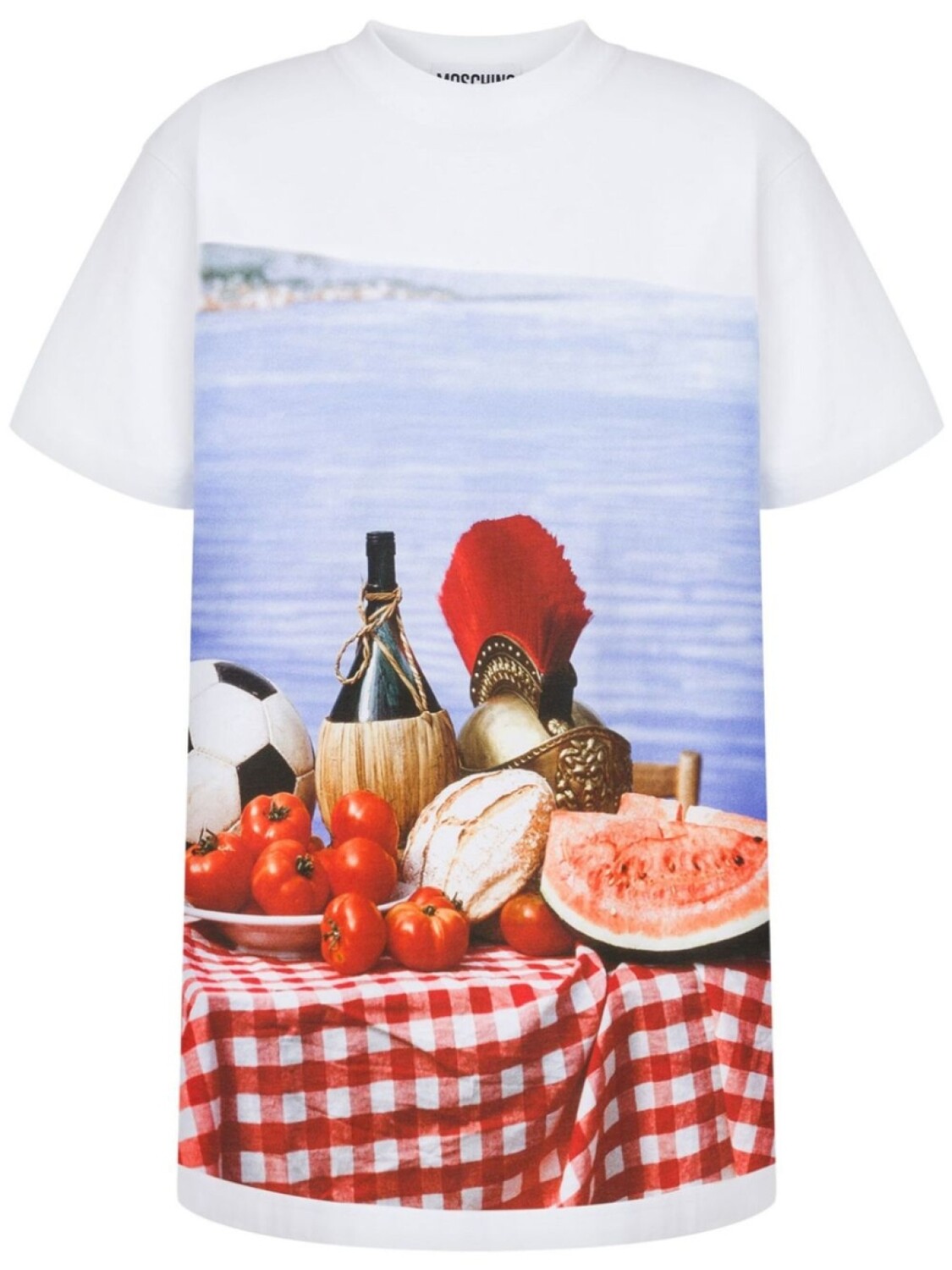 Moschino футболка с графичным принтом, белый 
Moschino футболка с графичным принтом, белый