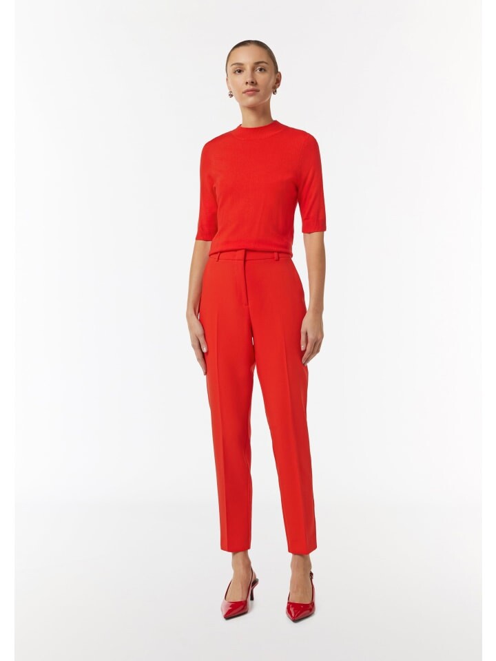 Тканевые брюки comma Hose 7/8, красный 
Тканевые брюки comma Hose 7/8, красный