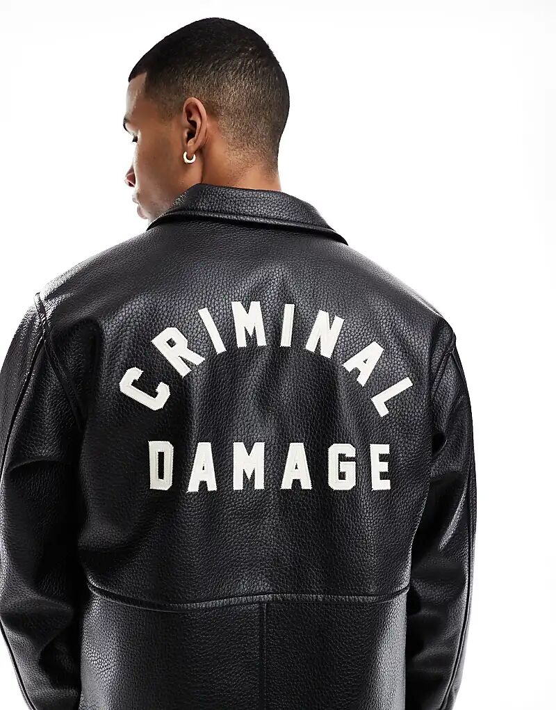 Кожаная рабочая куртка Criminal Damage, черная в черном цвете, Черный, Кожаная рабочая куртка Criminal Damage, черная в черном цвете
Кожаная рабочая куртка Criminal Damage, черная в черном цвете, Черный, Кожаная рабочая куртка Criminal Damage, черная в черном цвете