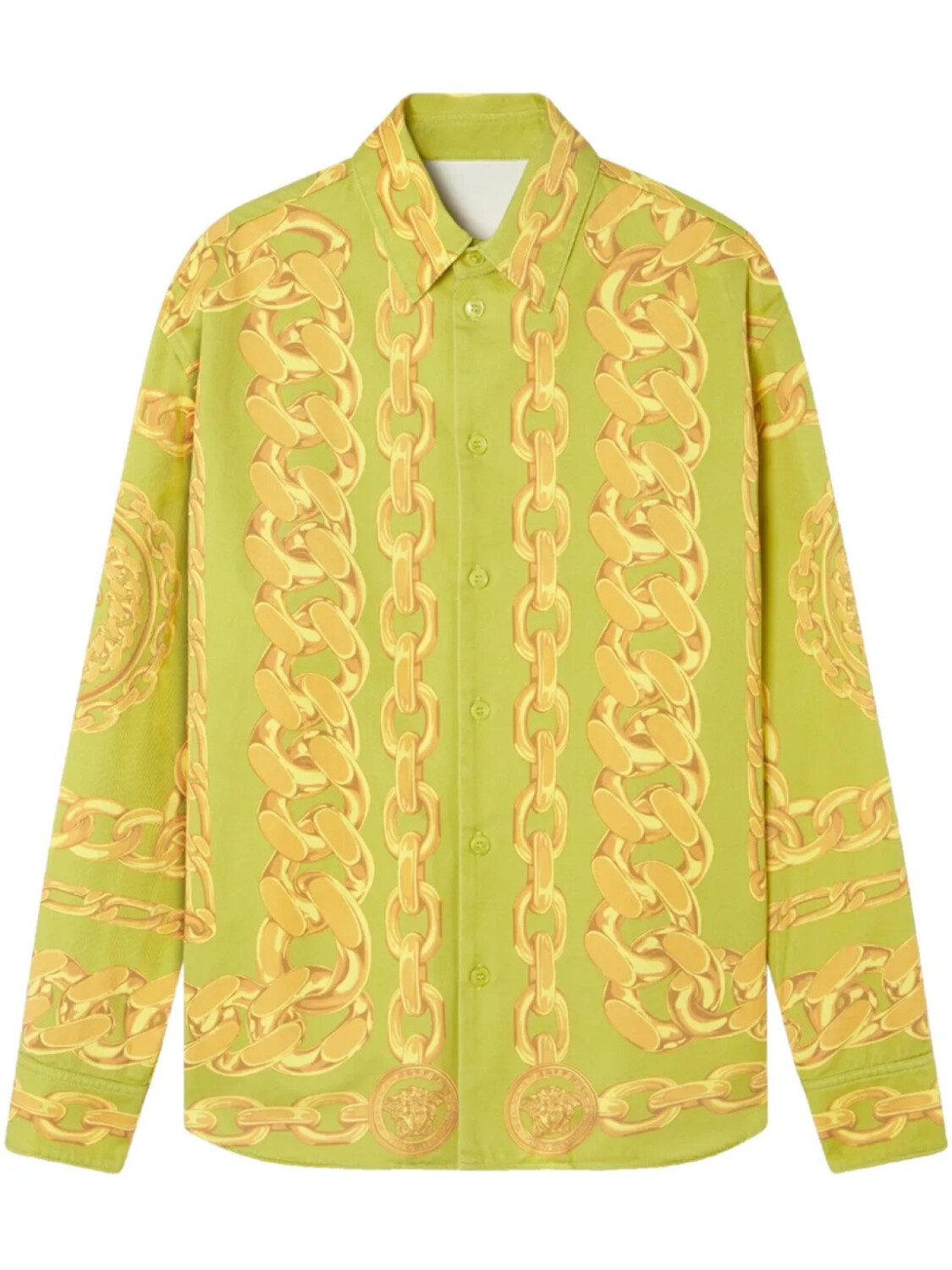 Рубашка с принтом Medusa Chains от Versace, зеленый
Рубашка с принтом Medusa Chains от Versace, зеленый