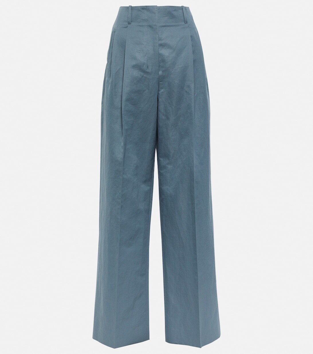 Брюки Gaugin с высокой посадкой из хлопка и рами THE ROW, синий
Брюки Gaugin с высокой посадкой из хлопка и рами THE ROW, синий