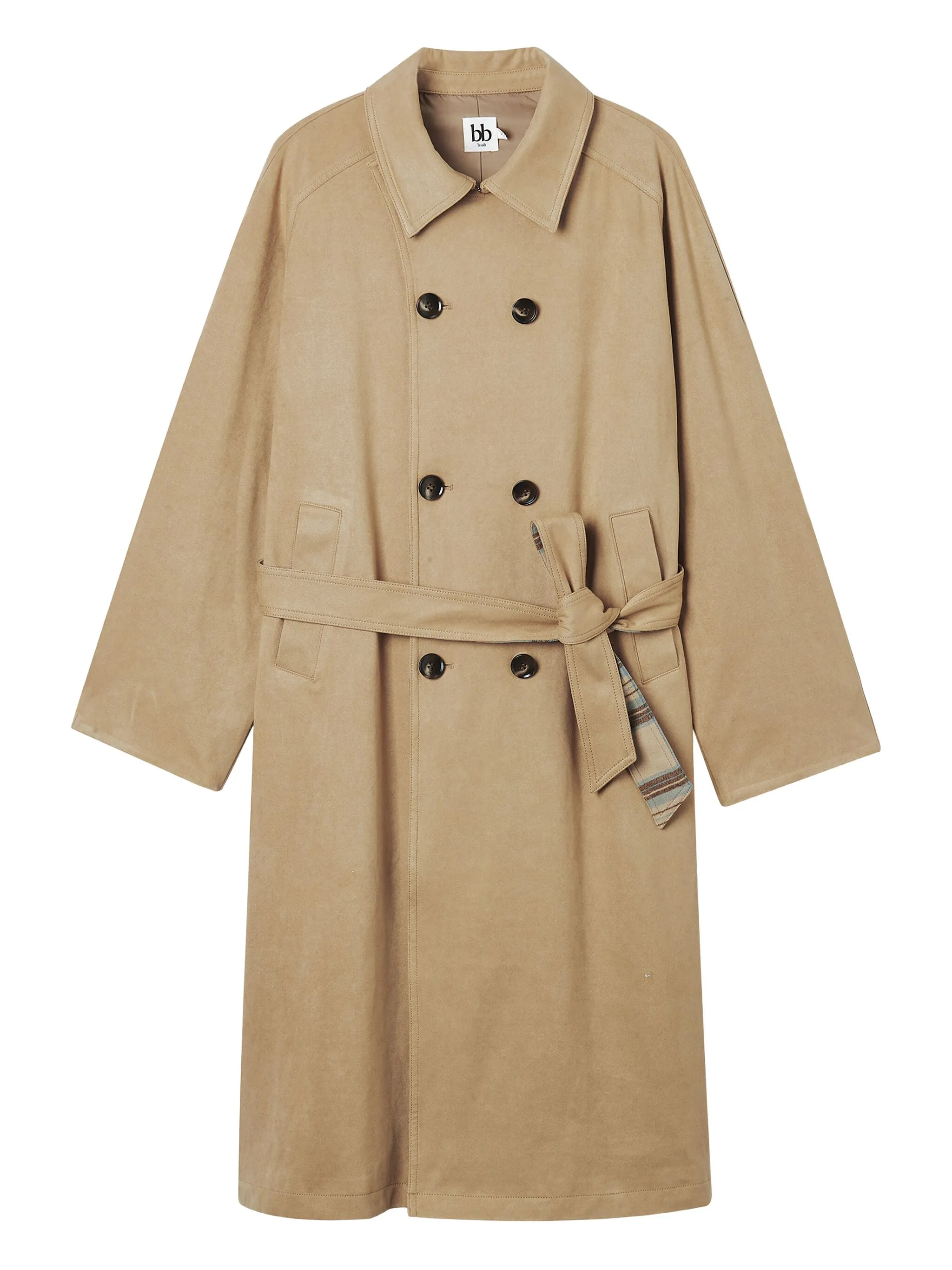 Двубортное пальто с поясом B+Ab, бежевый
Двубортное пальто с поясом B+Ab, бежевый