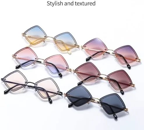 Модные солнцезащитные очки с геометрическим ромбом для женщин, винтажные, с линзами цвета «голубой чай», градиентные солнцезащитные очки UV400 для женщин MTZJH, C4
Модные солнцезащитные очки с геометрическим ромбом для женщин, винтажные, с линзами цвета «голубой чай», градиентные солнцезащитные очки UV400 для женщин MTZJH, C4