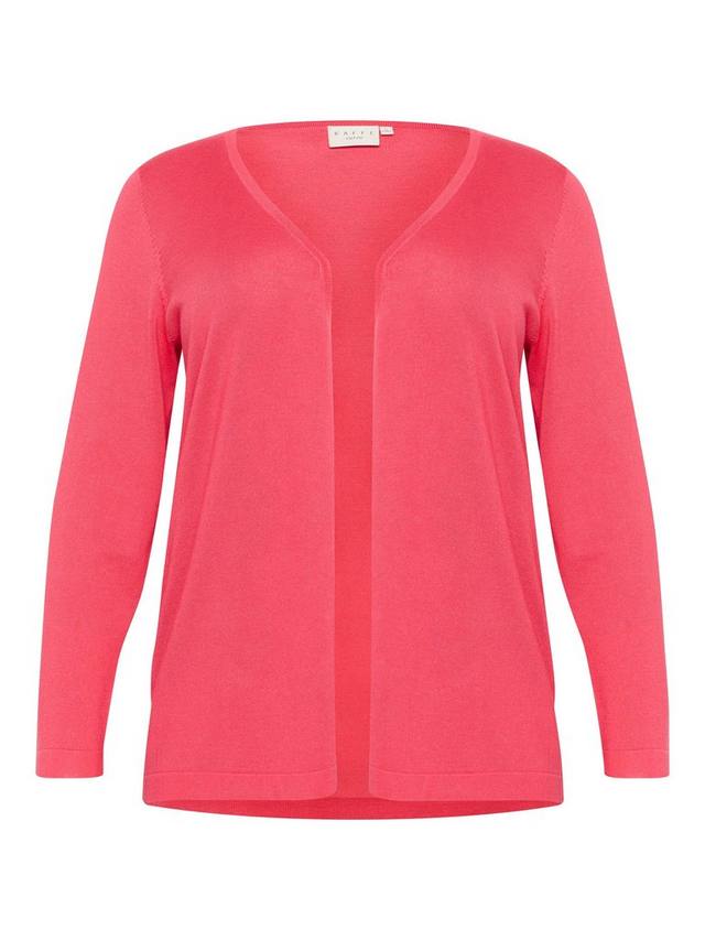 Кардиган с открытым вырезом из фарсии KAFFE Curve, цвет Raspberry
Кардиган с открытым вырезом из фарсии KAFFE Curve, цвет Raspberry