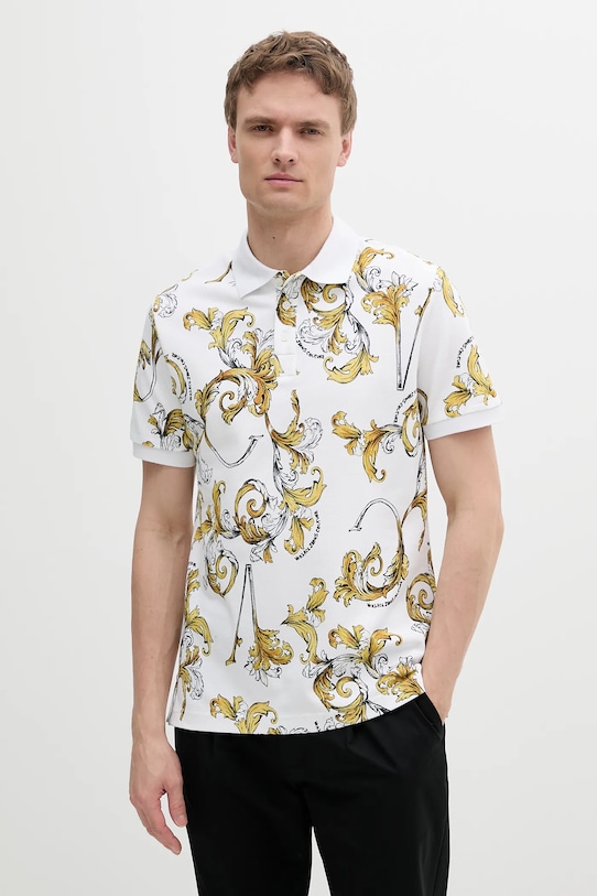 Хлопковая поло Versace Jeans Couture, белый
Хлопковая поло Versace Jeans Couture, белый