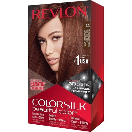 Стойкая краска для волос Colorsilk Medium Red Brown 44 1 шт., Revlon
Стойкая краска для волос Colorsilk Medium Red Brown 44 1 шт., Revlon