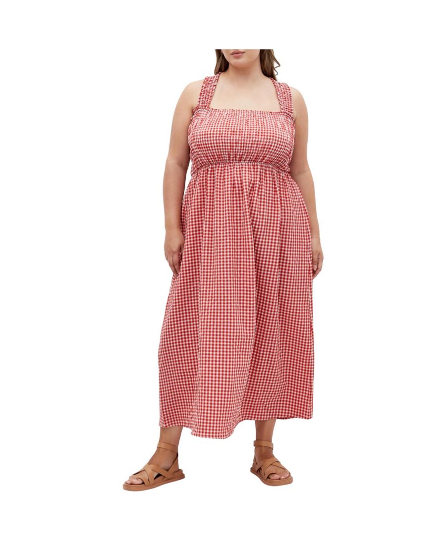 Милое женское длинное платье в клетку CITY CHIC, Red gingham
Милое женское длинное платье в клетку CITY CHIC, Red gingham