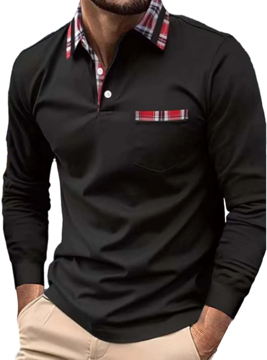 Длинный рукав поло для мужчин, Casual, Big and Tall
Длинный рукав поло для мужчин, Casual, Big and Tall