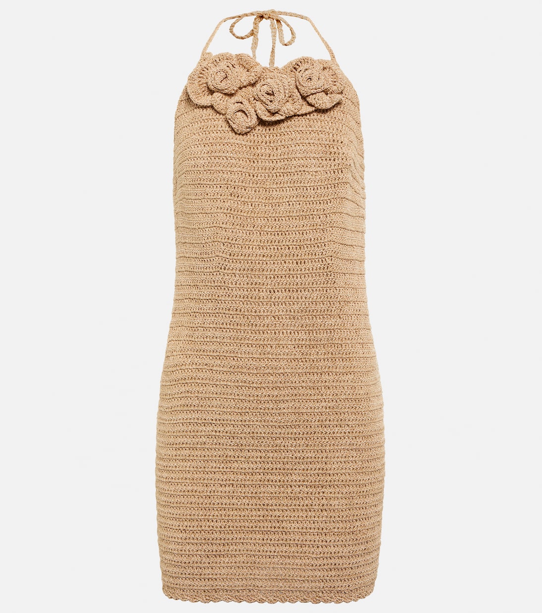 Мини-платье из хлопковой смеси, связанное крючком Magda Butrym, бежевый
Мини-платье из хлопковой смеси, связанное крючком Magda Butrym, бежевый