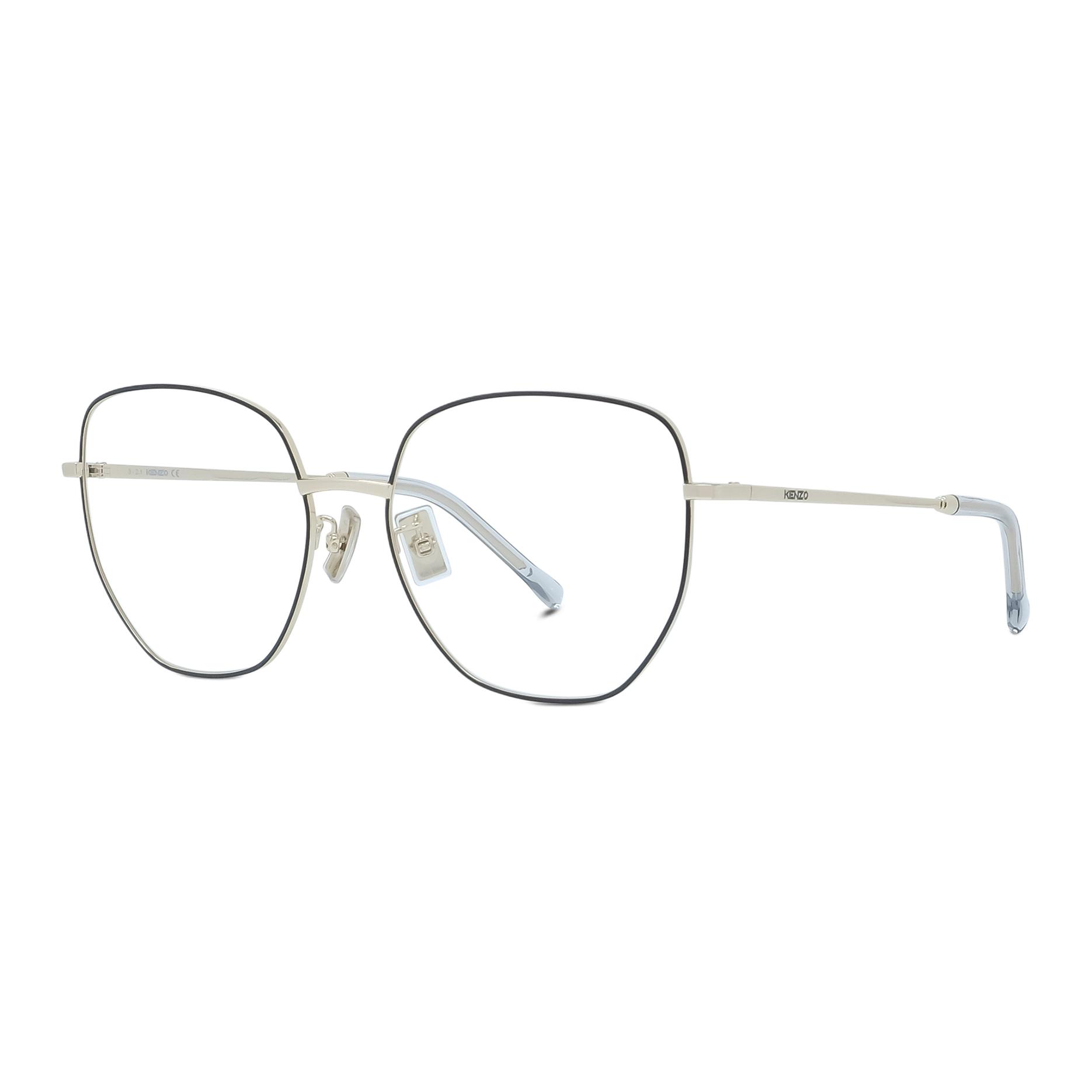 KENZO Металлическая оправа для очков неправильной формы унисекс черная матовая, Black 
KENZO Металлическая оправа для очков неправильной формы унисекс черная матовая, Black