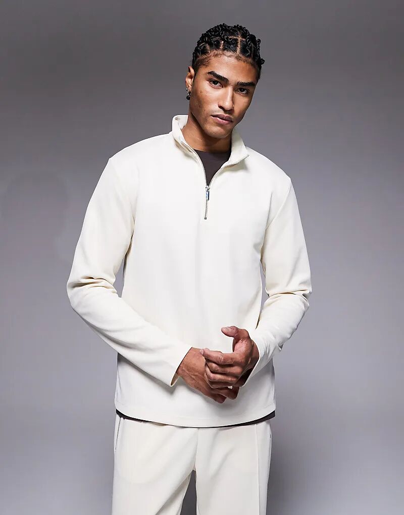 Кофта River Island премиум-класса с текстурированной верхней частью на молнии 1/4 цвета экрю
Кофта River Island премиум-класса с текстурированной верхней частью на молнии 1/4 цвета экрю