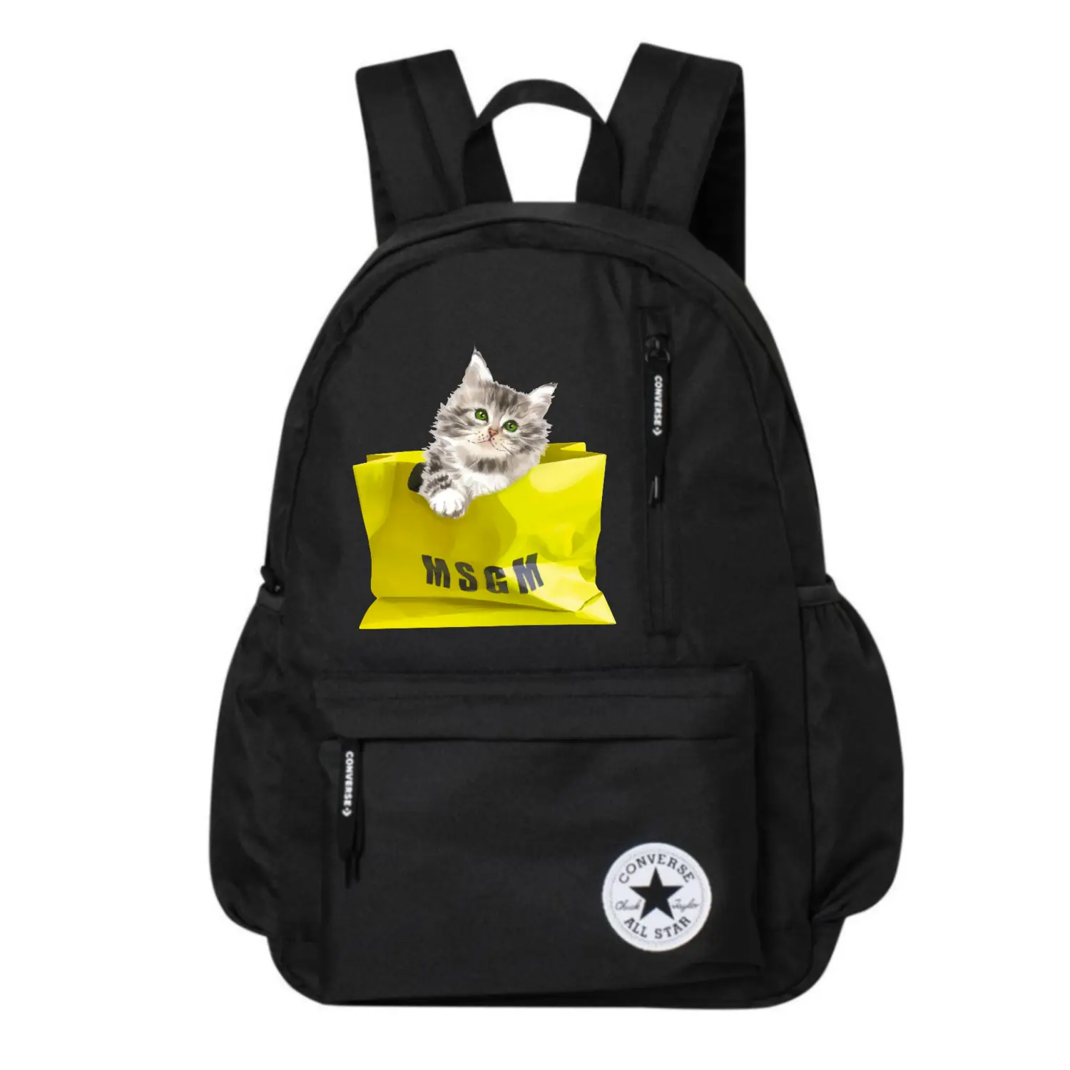 Converse Полиэстеровый рюкзак среднего размера унисекс черный, Bagged cat
Converse Полиэстеровый рюкзак среднего размера унисекс черный, Bagged cat