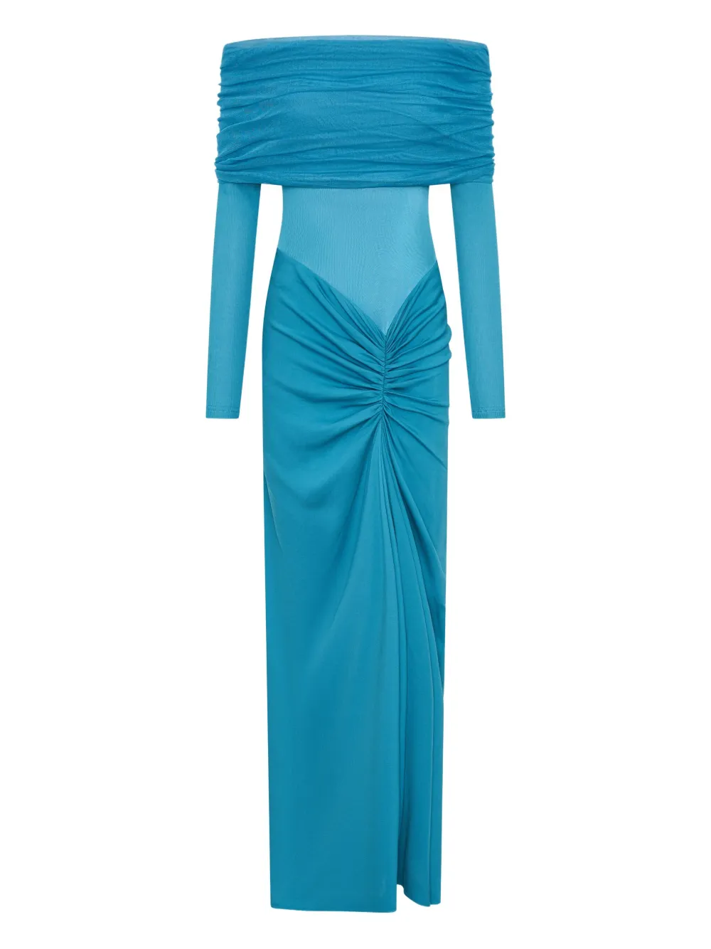 Длинное платье Sonora Veiled с открытыми плечами и сборками Christopher Esber, синий
Длинное платье Sonora Veiled с открытыми плечами и сборками Christopher Esber, синий