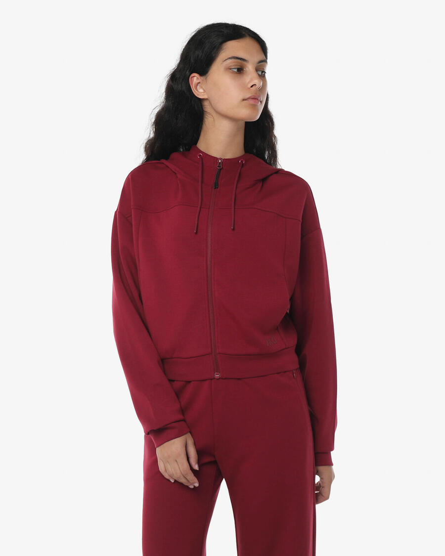 JAKED Женская синтетическая толстовка бордового цвета для фитнеса
JAKED Женская синтетическая толстовка бордового цвета для фитнеса