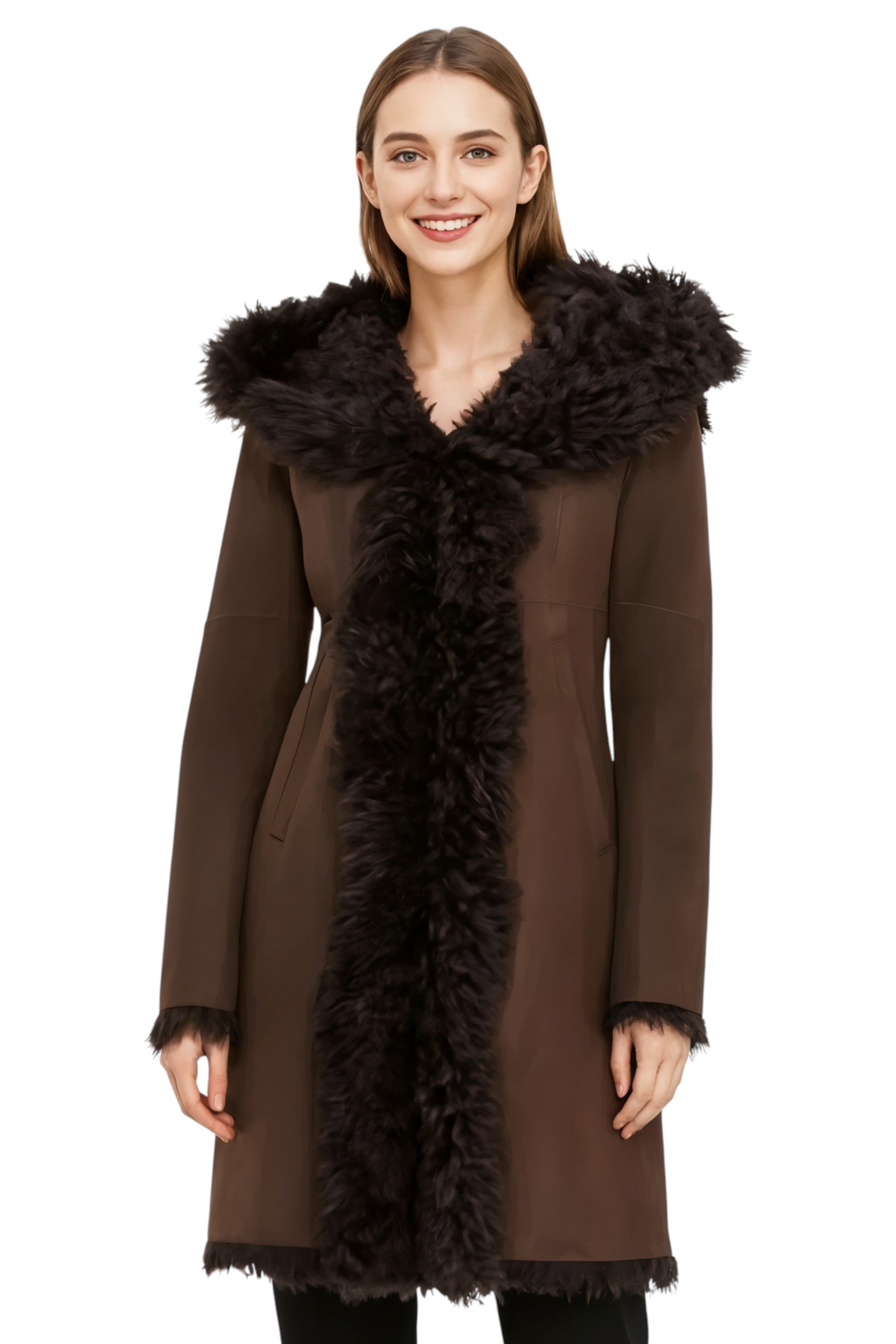 Женский коричневый плащ из натуральной овечьей кожи Toscana с капюшоном - Верона Infinity Leather, коричневый
Женский коричневый плащ из натуральной овечьей кожи Toscana с капюшоном - Верона Infinity Leather, коричневый