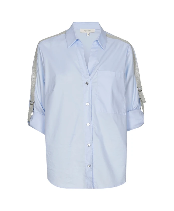 Светло-Голубая хлопковая эластичная блузка Marie Mãro, синий
Светло-Голубая хлопковая эластичная блузка Marie Mãro, синий