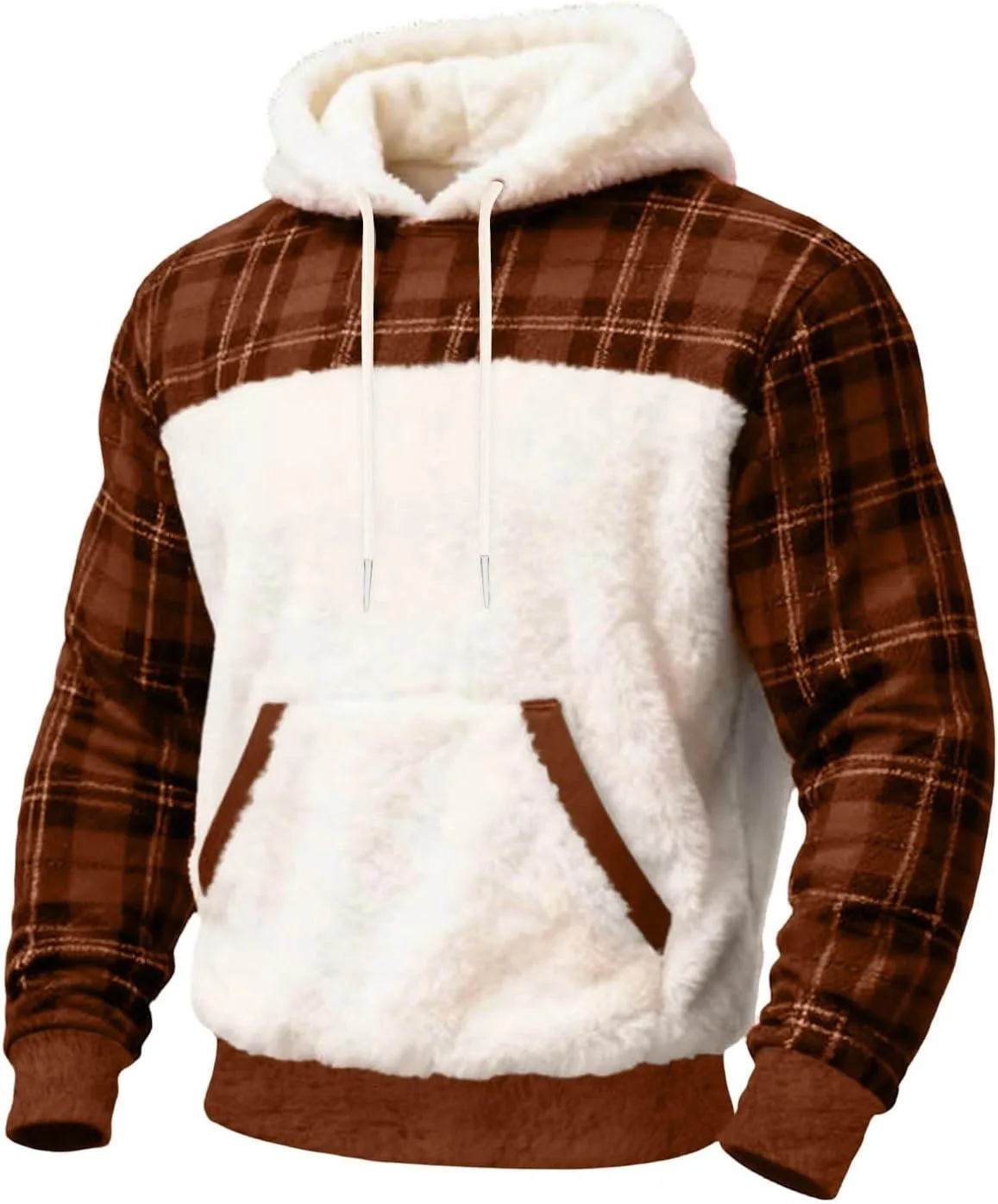 Мужской рождественский худи Sherpa с карманом
Мужской рождественский худи Sherpa с карманом