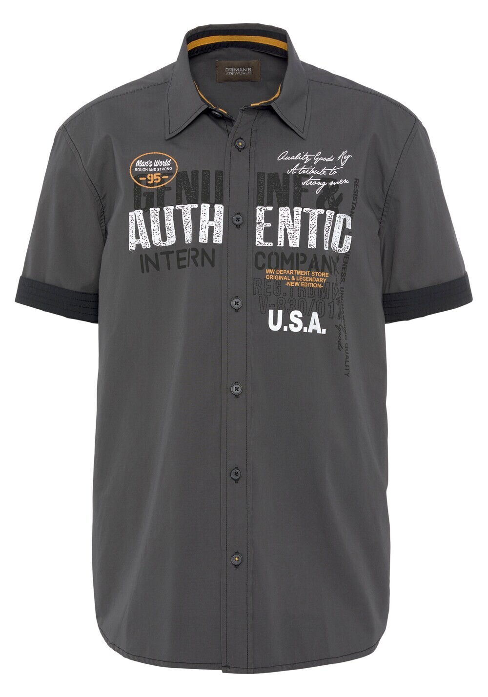 Рубашка узкого кроя на пуговицах Mans World, серый
Рубашка узкого кроя на пуговицах Mans World, серый