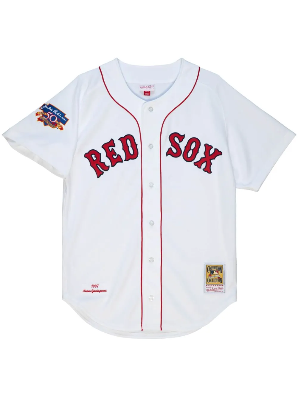 Рубашка MLB Boston Red Sox 1997 Nomar Garciaparra Mitchell & Ness, белый
Рубашка MLB Boston Red Sox 1997 Nomar Garciaparra Mitchell & Ness, белый