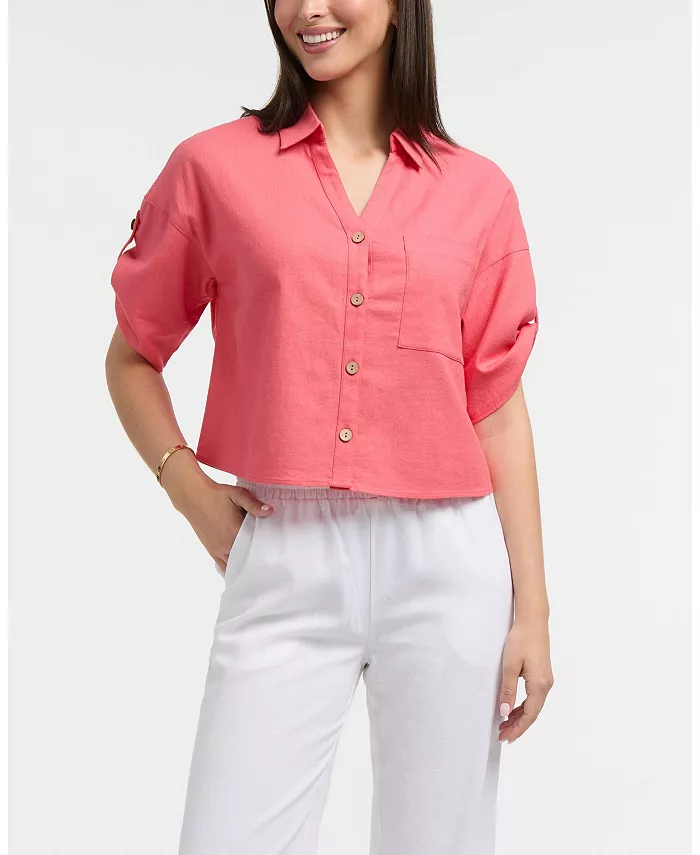 Женская походная рубашка с пуговицами спереди Ellen Tracy, оранжевый
Женская походная рубашка с пуговицами спереди Ellen Tracy, оранжевый