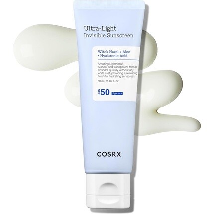COSRX Ультралегкий невидимый солнцезащитный крем SPF50 PA++++ Легкий, быстро впитывающийся, увлажняющий солнцезащитный крем для сухой кожи, поврежденной солнцем Вода из листьев алоэ и гамамелиса
COSRX Ультралегкий невидимый солнцезащитный крем SPF50 PA++++ Легкий, быстро впитывающийся, увлажняющий солнцезащитный крем для сухой кожи, поврежденной солнцем Вода из листьев алоэ и гамамелиса